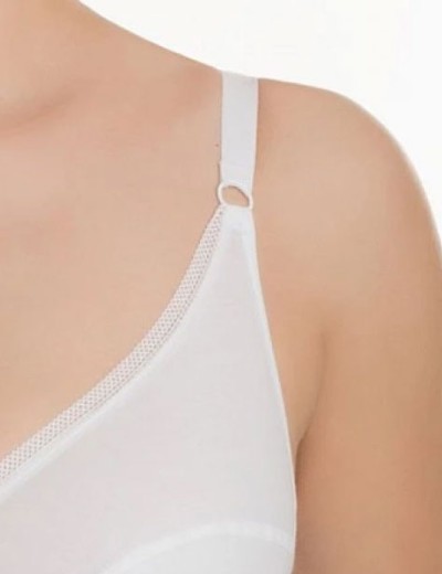 Бюстгальтер бескаркасный хлопковый Valmira 1103 белый, Цвет: белый, Размеры: 75D, изображение 4