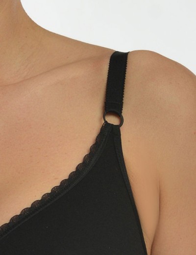 Бюстгальтер бескаркасный хлопковый Valmira 1103 черный, Цвет: черный, Размеры: 75D, изображение 5