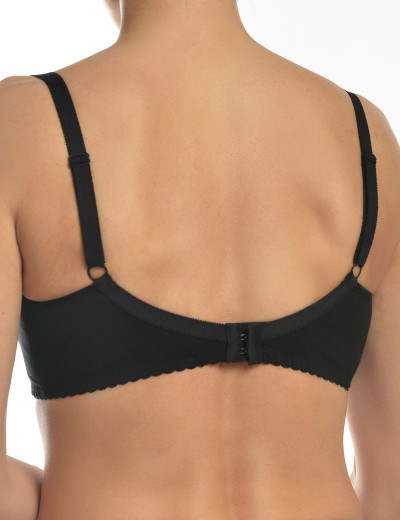 Бюстгальтер бескаркасный хлопковый Valmira 1103 черный, Цвет: черный, Размеры: 75D, изображение 2
