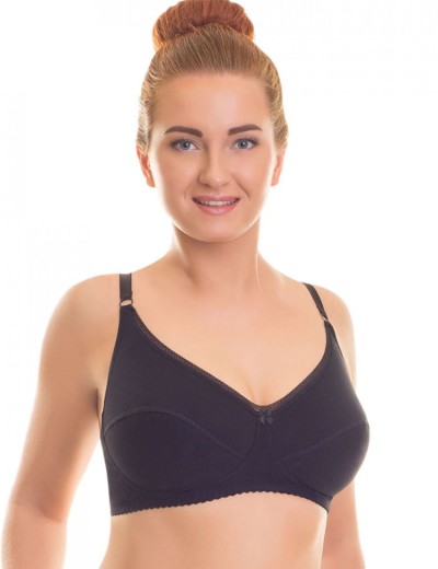 Бюстгальтер бескаркасный хлопковый Valmira 1103 черный, Цвет: черный, Размеры: 75D, изображение 8