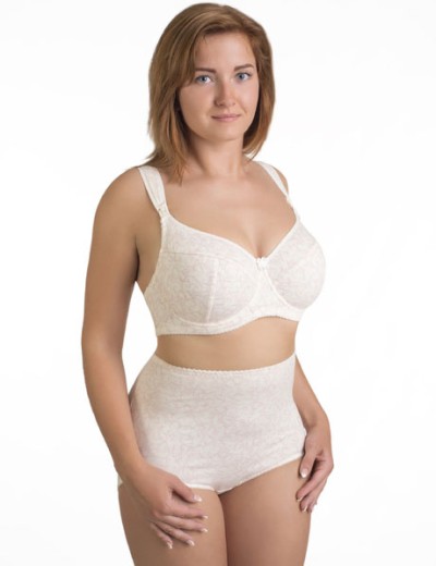 Бюстгальтер для кормления хлопковый Valmira 1132/C молоко с аметистом, Цвет: молоко с аметистом, Размеры: 80F, изображение 2