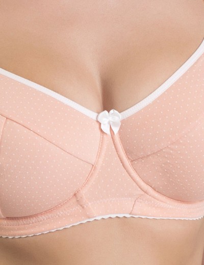 Бюстгальтер для кормления хлопковый Valmira 1132/C нектар персика в крапинку, Цвет: нектар персика в кра, Размеры: 105F, изображение 6