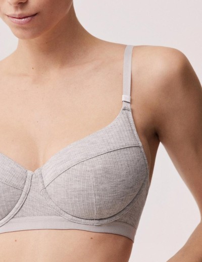 Бюстгальтер из микромодала Ysabel Mora 10569 LINGERIE серый, Цвет: серый, Размеры: 90B, изображение 3