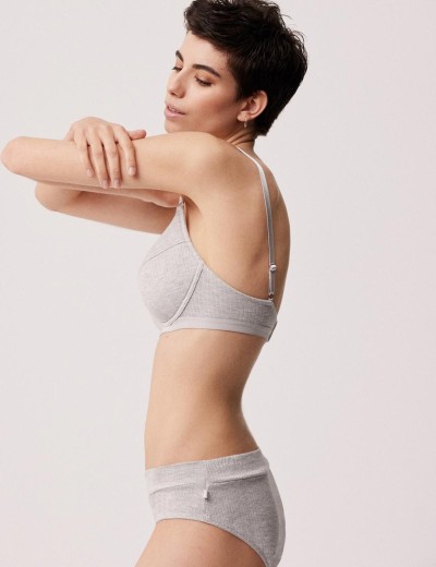 Бюстгальтер из микромодала Ysabel Mora 10569 LINGERIE серый, Цвет: серый, Размеры: 90B, изображение 4