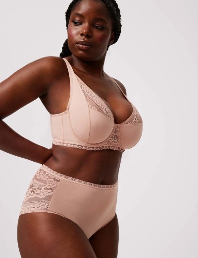 Высокие трусы слипы Ysabel Mora 10591 LINGERIE пудровый, Цвет: пудровый, Размеры: M, изображение 3