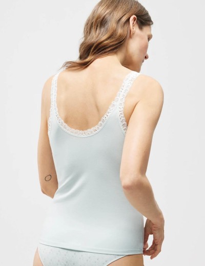 Хлопковая майка Ysabel Mora 19407 INTIMATES светло-голубой, Цвет: светло-голубой, Размеры: S, изображение 2