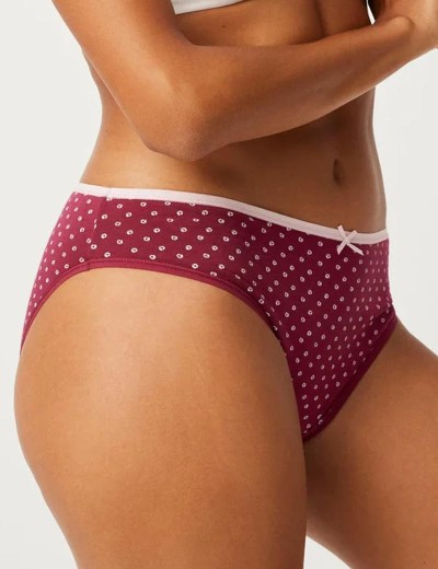 Хлопковые трусы слипы 2 шт Ysabel Mora 19505 INTIMATES, Цвет: светло-розовый+вишне, Размеры: S, изображение 2