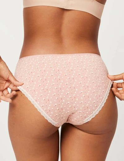 Набор трусов слип-миди 2 шт Ysabel Mora 19517 INTIMATES, Цвет: пудровый+экрю, Размеры: XL, изображение 3