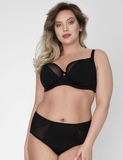 Бюстгальтер полумягкий Akcent 1005 PU черный, Цвет: черный, Размеры: 70I, изображение 3