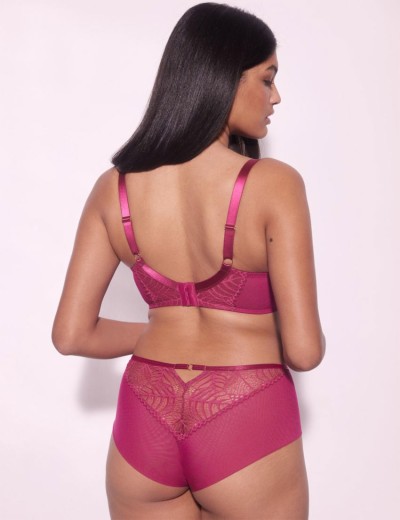 Кружевной бюстгальтер балконет Alles BEVERLY M фуксия, Цвет: фуксия, Размеры: 70I, изображение 3
