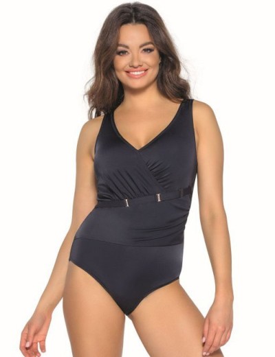 Черный закрытый купальник Ava SKJ48, Цвет: черный, Размеры: 85B, изображение 5