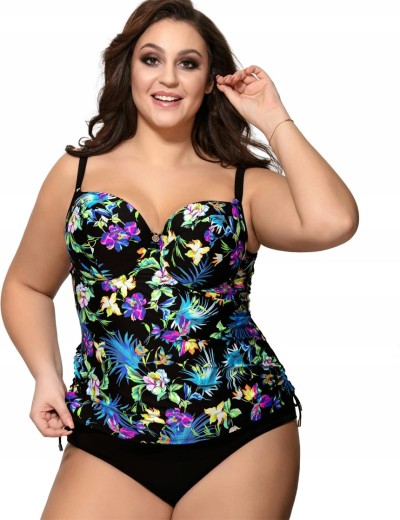 Верх купальника-танкини Ava ST19 U, Цвет: флора, Размеры: 80D, изображение 2