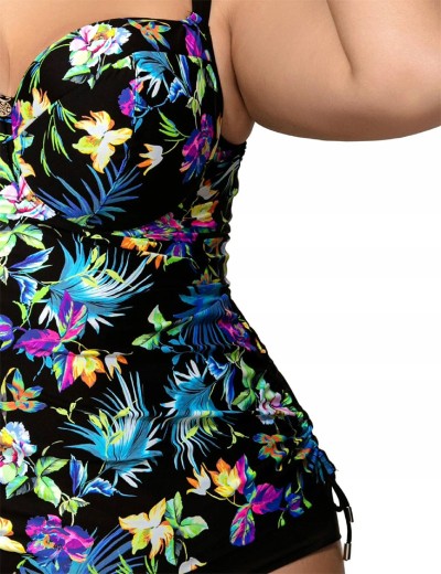 Верх купальника-танкини Ava ST19 U, Цвет: флора, Размеры: 80D, изображение 3