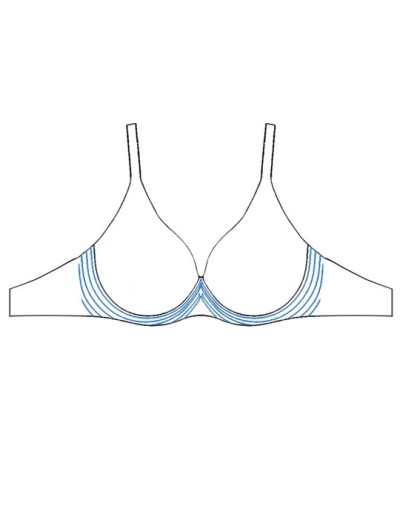 Бесшовный бюстгальтер без косточек Leilieve 6026 nudo, Цвет: nudo (телесный), Размеры: 70B, изображение 5