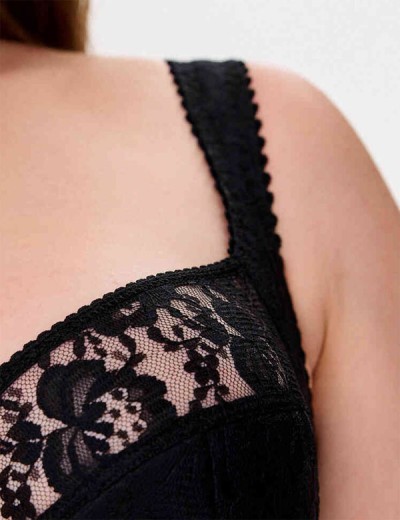 Бюстгальтер полумягкий с подкроем Lina A 6018 черный, Цвет: черный, Размеры: 80E, изображение 5