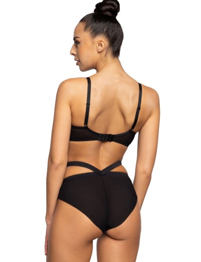 Мягкий бюстгальтер балконет MAT DOTSSY M-3714-2-1 czarny, Цвет: черный, Размеры: 90B, изображение 7