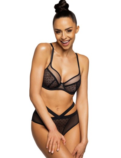 Трусики стринги MAT DOTSSY S-3714-4 czarny, Цвет: черный, Размеры: M, изображение 3