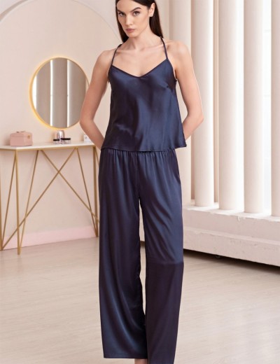 Костюм тройка из атласа и кружева Mia-Amore MISTY 7266 черника, Цвет: черника, Размеры: L, изображение 2