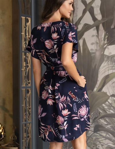 Платье домашнее Mia-Amore NIGHT GARDEN 5145, Цвет: темно-синий, Размеры: S/M, изображение 2