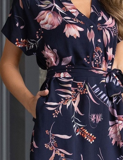 Платье домашнее Mia-Amore NIGHT GARDEN 5145, Цвет: темно-синий, Размеры: S/M, изображение 5