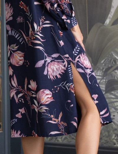 Платье-рубашка Mia-Amore NIGHT GARDEN 5197, Цвет: темно-синий, Размеры: M, изображение 5