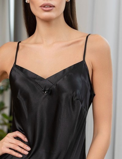 Ночная сорочка из шёлка Mia-Amore VITTORIA 5150 черный, Цвет: черный, Размеры: 3XL, изображение 5