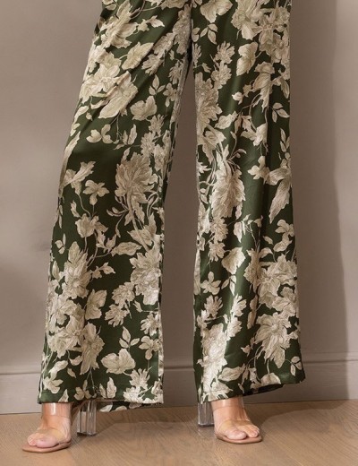 Шелковая пижама со штанами Mia-Amore VITTORIA 5156 темный хаки, Цвет: темный хаки, Размеры: S, изображение 5