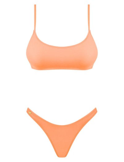 Открытый купальник Obsessive MEXICO BEACH BIKINI CORAL, Цвет: коралловый, Размеры: S, изображение 3