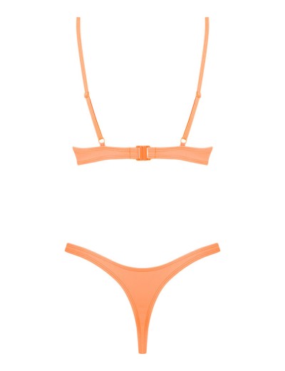 Открытый купальник Obsessive MEXICO BEACH BIKINI CORAL, Цвет: коралловый, Размеры: S, изображение 4
