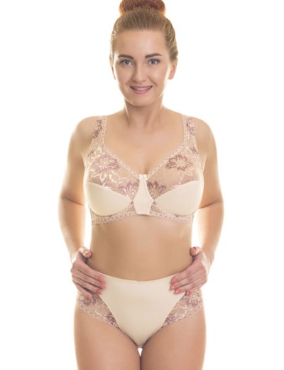 Бюстгальтер с мягкой чашкой Valmira 1112 бежевый с розовым рубином, Цвет: бежевый с розовым ру, Размеры: 80C, изображение 2