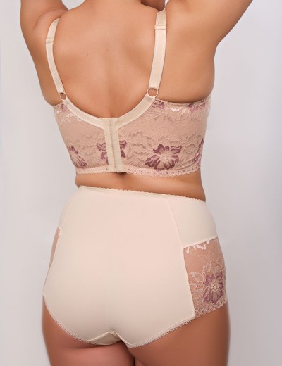 Бюстье для большой груди Valmira 1144 бежевый с розовым рубином, Цвет: бежевый с розовым ру, Размеры: 80F, изображение 10