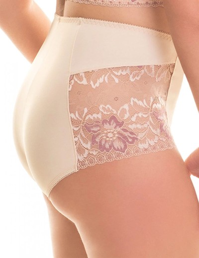 Трусы высокие Valmira 2916/M бежевый с розовым рубином, Цвет: бежевый с розовым ру, Размеры: M, изображение 3