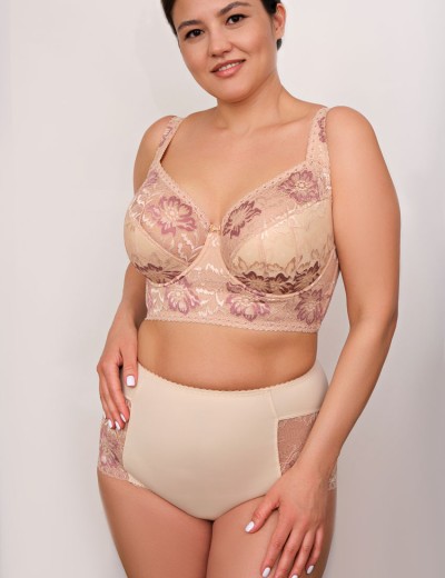 Трусы высокие Valmira 2916/M бежевый с розовым рубином, Цвет: бежевый с розовым ру, Размеры: M, изображение 4