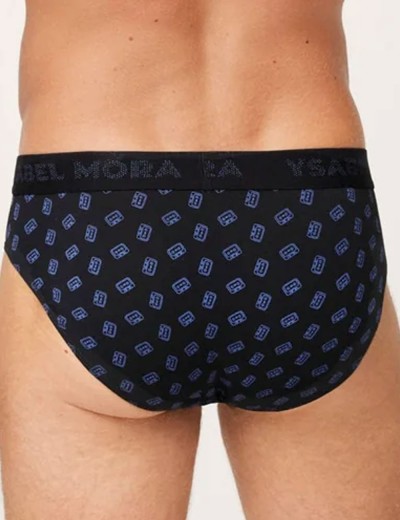 Набор мужских слипов Ysabel Mora 20315 (2 шт), Цвет: черный+синий, Размеры: L, изображение 5