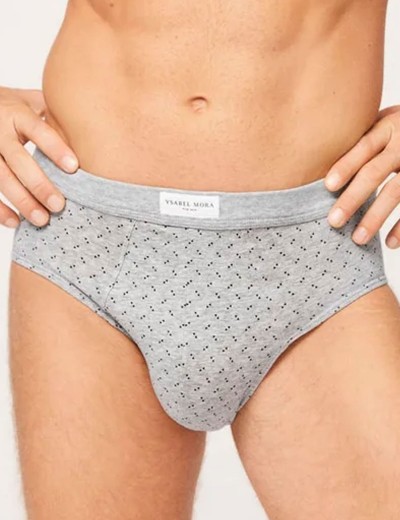 Набор мужских слипов Ysabel Mora 20328 (2 шт), Цвет: черный+серый, Размеры: M, изображение 2