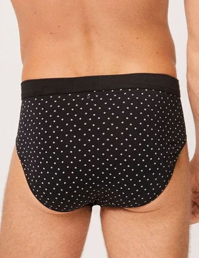 Набор мужских слипов Ysabel Mora 20328 (2 шт), Цвет: черный+серый, Размеры: M, изображение 4