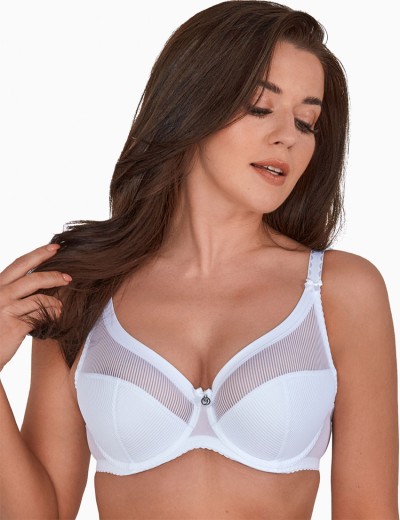 Бюстгальтер полумягкий Gaia 1058 SONIA PU белый, Цвет: белый, Размеры: 70F, изображение 3