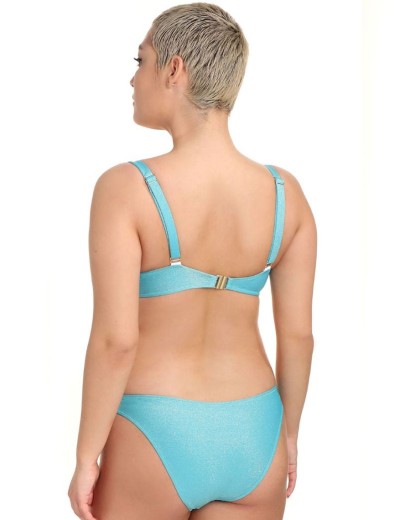 Раздельный купальник формовка + слипы Jolidon FJ57I голубой, Цвет: голубой, Размеры: 80B, изображение 2