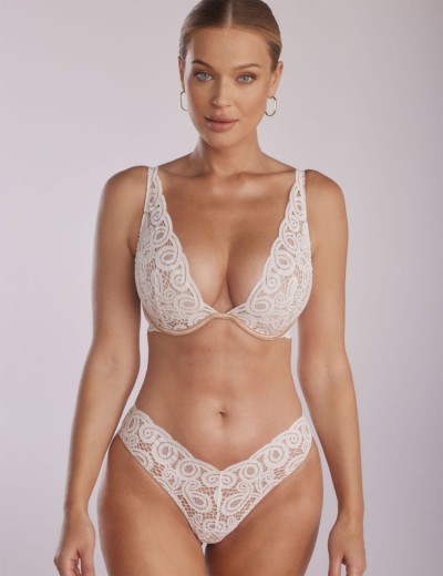 Трусики бразилиана Kinga COCO 1104/3-B экрю, Цвет: экрю, Размеры: S, изображение 3