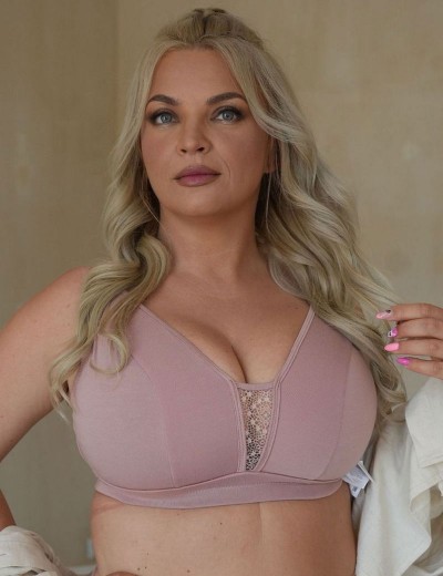 Бюстгальтер без косточек Kris Line MARCELLA POWDER micromodal, Цвет: пудровый, Размеры: 60F, изображение 6