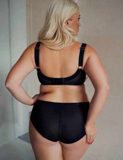 Трусы высокие Kris Line TOUCH briefs high waist, Цвет: черный+бежевый, Размеры: M, изображение 4