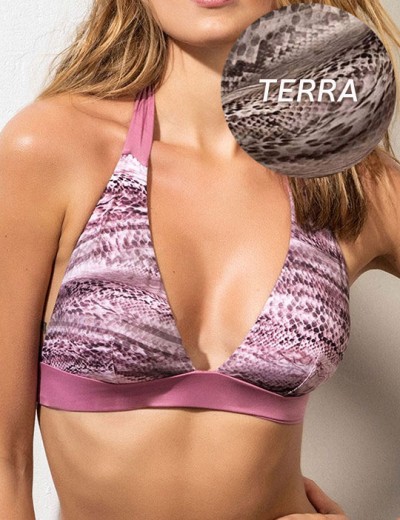 Раздельный открытый купальник триангул слипы Lormar SUEDE Sue851303 terra, Цвет: terra, Размеры: 65B, изображение 2