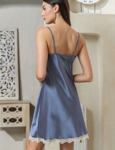 Атласная сорочка Mia-Mella JULIA CHARME 8730 дельфин, Цвет: дельфин, Размеры: XL, изображение 2