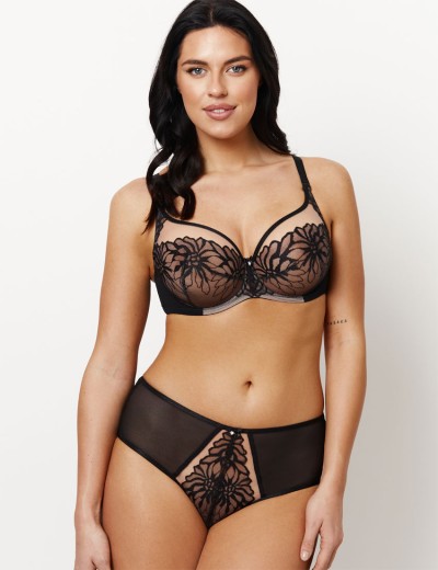 Трусы бразилиана Subtille ASTRA BLACK brazilian, Цвет: черный+телесный, Размеры: M, изображение 3