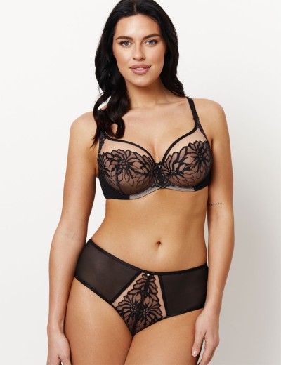 Бюстгальтер с мягкой чашкой Subtille ASTRA BLACK soft, Цвет: черный+телесный, Размеры: 70G, изображение 5