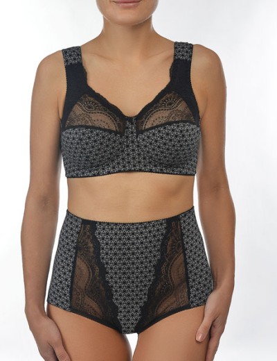 Усиленный хлопковый бюстгальтер Valmira 1104/E черный кристалл, Цвет: черный кристалл, Размеры: 95H, изображение 3