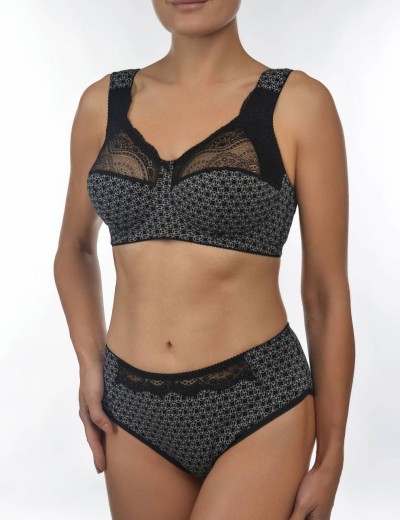 Усиленный хлопковый бюстгальтер Valmira 1104/E черный кристалл, Цвет: черный кристалл, Размеры: 95H, изображение 5