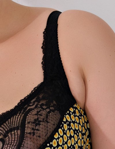 Бюстгальтер полумягкий Valmira 1109-1109/B черный с желтым, Цвет: черный с желтым, Размеры: 85F, изображение 4