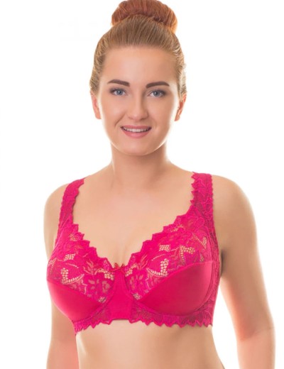 Бюстгальтер больших размеров Valmira 1113 фуксия, Цвет: фуксия, Размеры: 80H, изображение 3