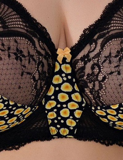 Бюстгальтер с мягкой чашкой Valmira 1112 черный с желтым, Цвет: черный с желтым, Размеры: 85F, изображение 5